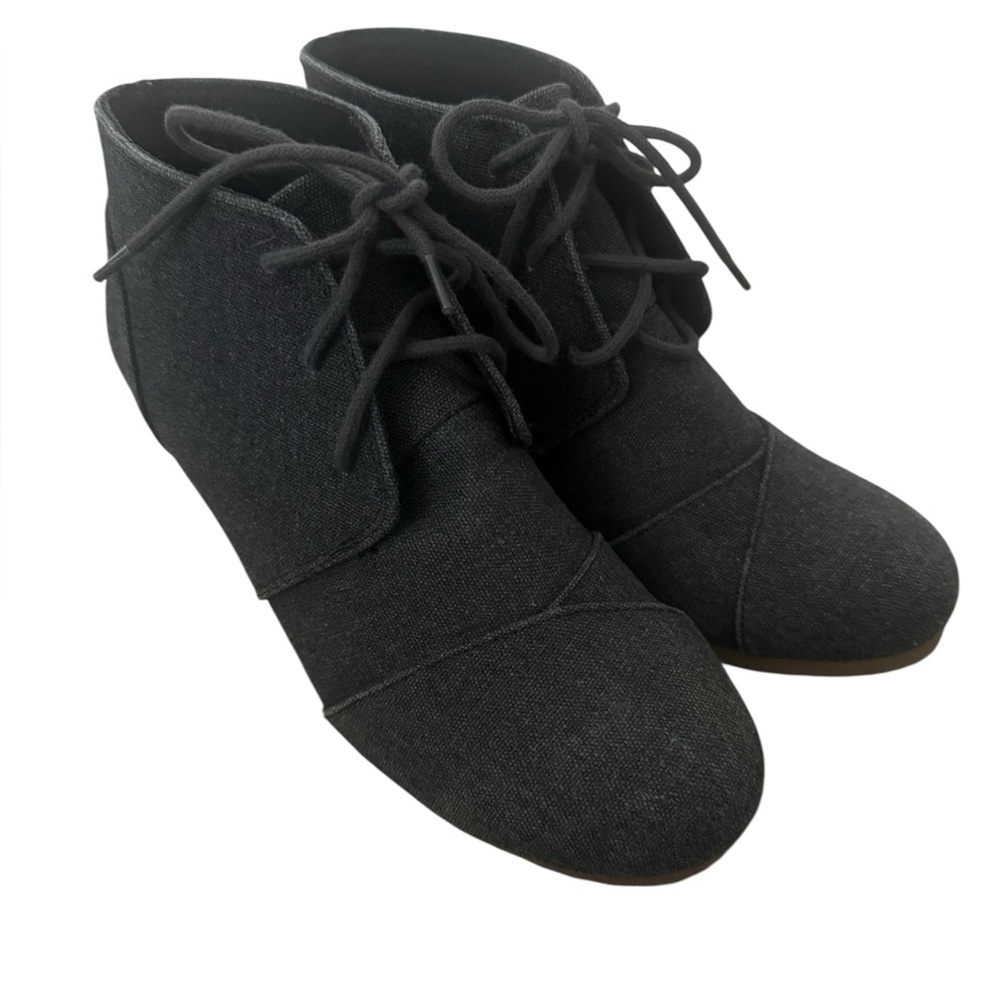 Stylish gray Women's wedge Ankle Boots